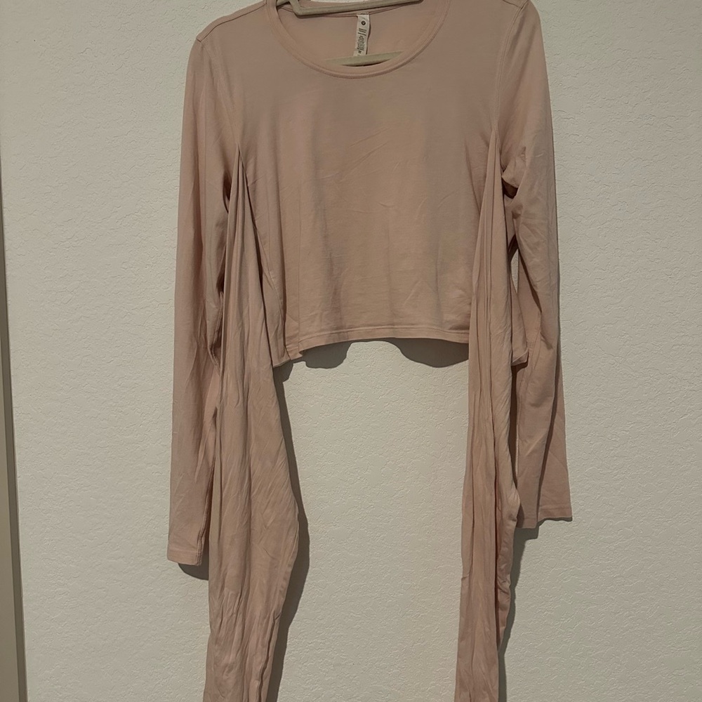 lululemon athletica Soft Pink Long Sleeve Top
